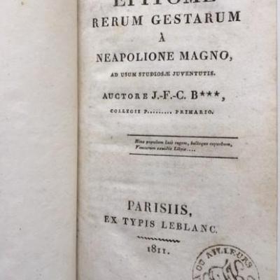 Blanvillain epitome rerum gestarum a neapolione magno 3 