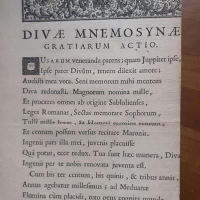 Gilles menage divae mnemosynae