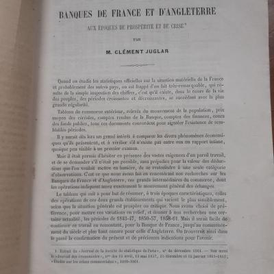 Juglar banques de france et d angleterre titre