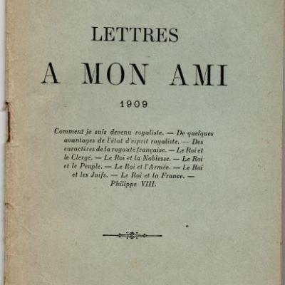 Jules Lemaître Lettre à mon ami