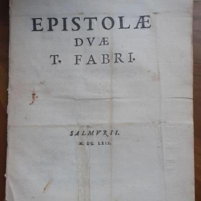 Lefebvre tanneguy epistolae duae