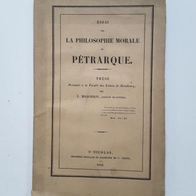 Maggiolo l essai sur la philosophie morale de petrarque