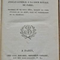 Plaidoyer marchangy quatre sergents de la rochelle titre 2 