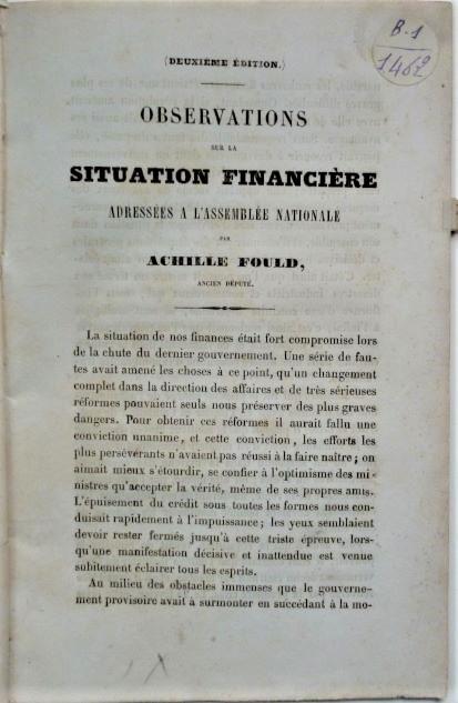 Fould achille observations sur la situation financiere 1848 2 