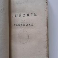 Morellet, théorie du paradoxe, édition originale