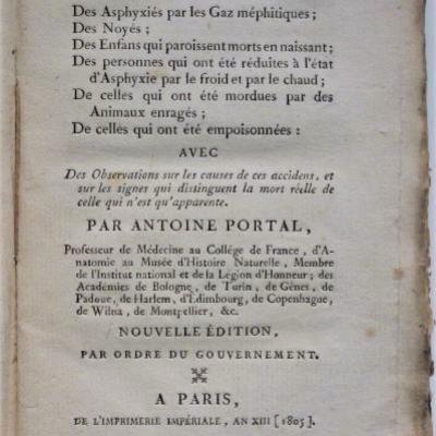 PORTAL (Antoine) (Gaillac, 1742- Paris, 1832)