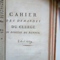 7 Revolution Betagne recueil Doléances clergéRennes